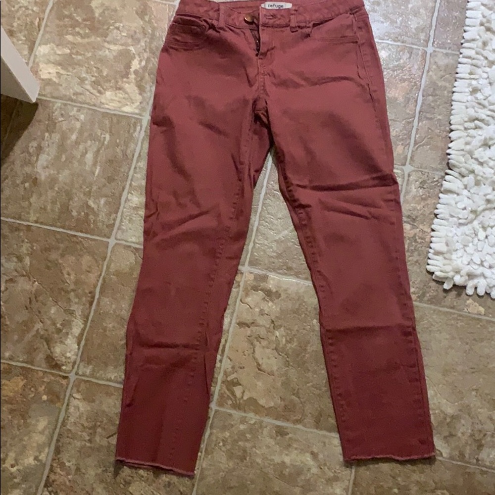 Peachish maroon pants